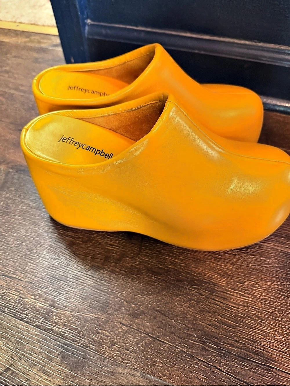 Jeffrey Campbell vegan Cloggin Platform Clog Platform Clogs Yellow US 8 - Picture 2 of 5
